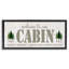 Cadre flottant Cabin Welcome Nature Escape, design par Seven Trees Design-741161804-741161806