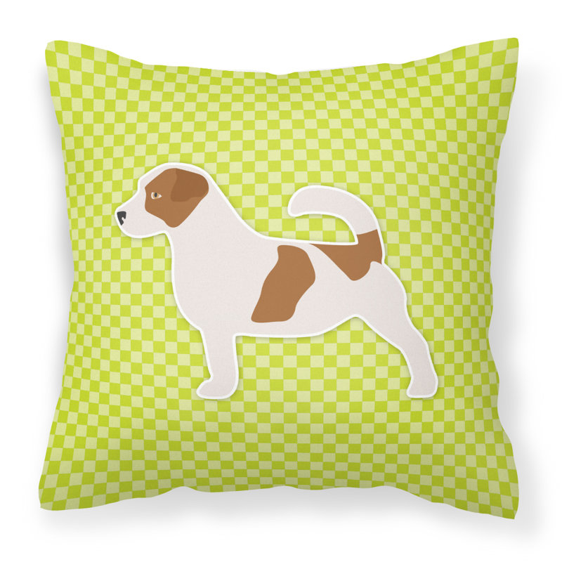 Coussin décoratif intérieur/extérieur jack, H 14 po x l 14 po x P 3 po, Vert
