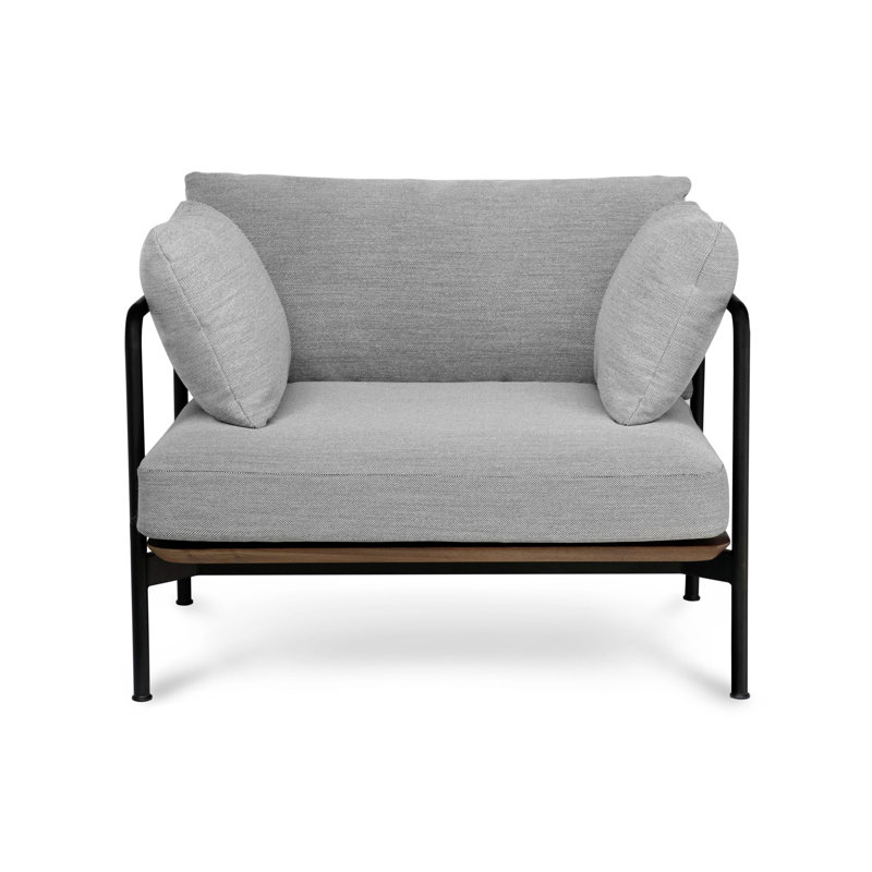 Crawford Armchair, Natural Walnut, Steelcut Trio 3 0796