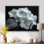 Monochromie élégante silhouette hortensia - impression d'art mural hortensia-926436997-926437003