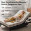 Base de lit réglable avec tête de massage et pied incliné, télécommande sans fil pour très grand lit, deux types de ports USB: Type-A et Type-C, veilleuse à DEL, 4 pieds réglables en hauteur Assemblage facile