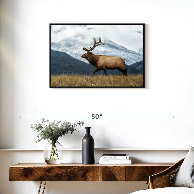 Brampt Mountain Bull Elk, 21" H x 31" W