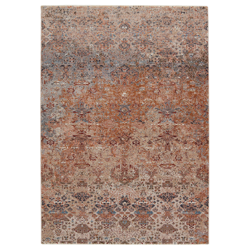 Devoss Floral Indoor Rug, Rectangle 6' x 9'