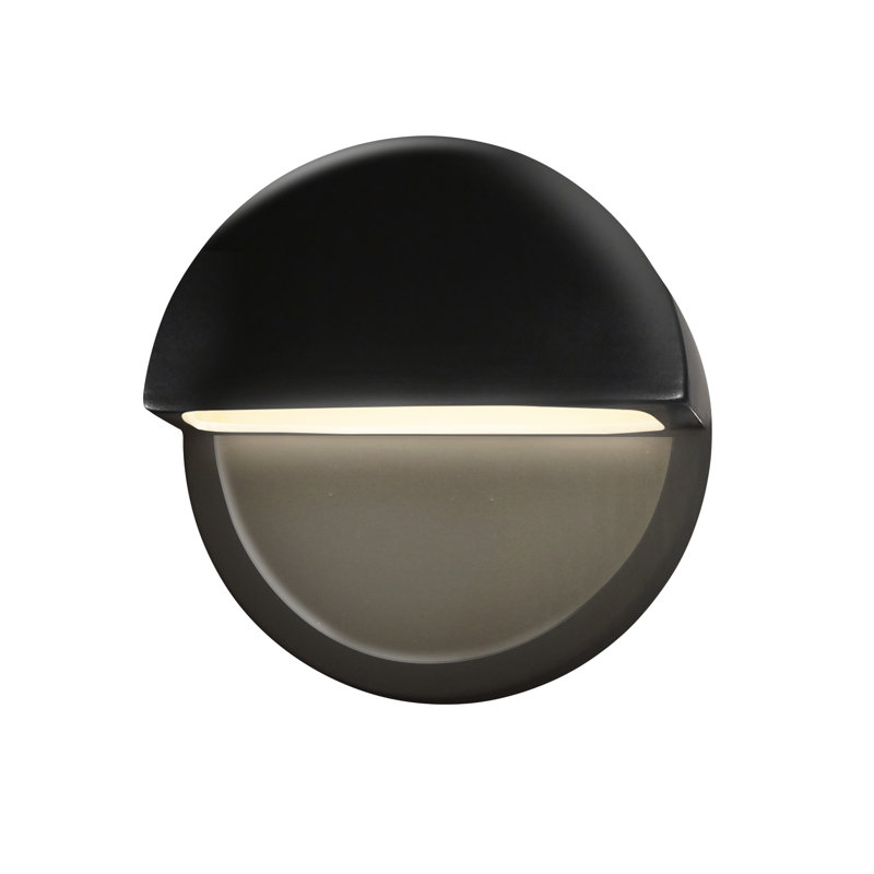 Ambiance Ceramic LED Wall Sconce, Gloss Black