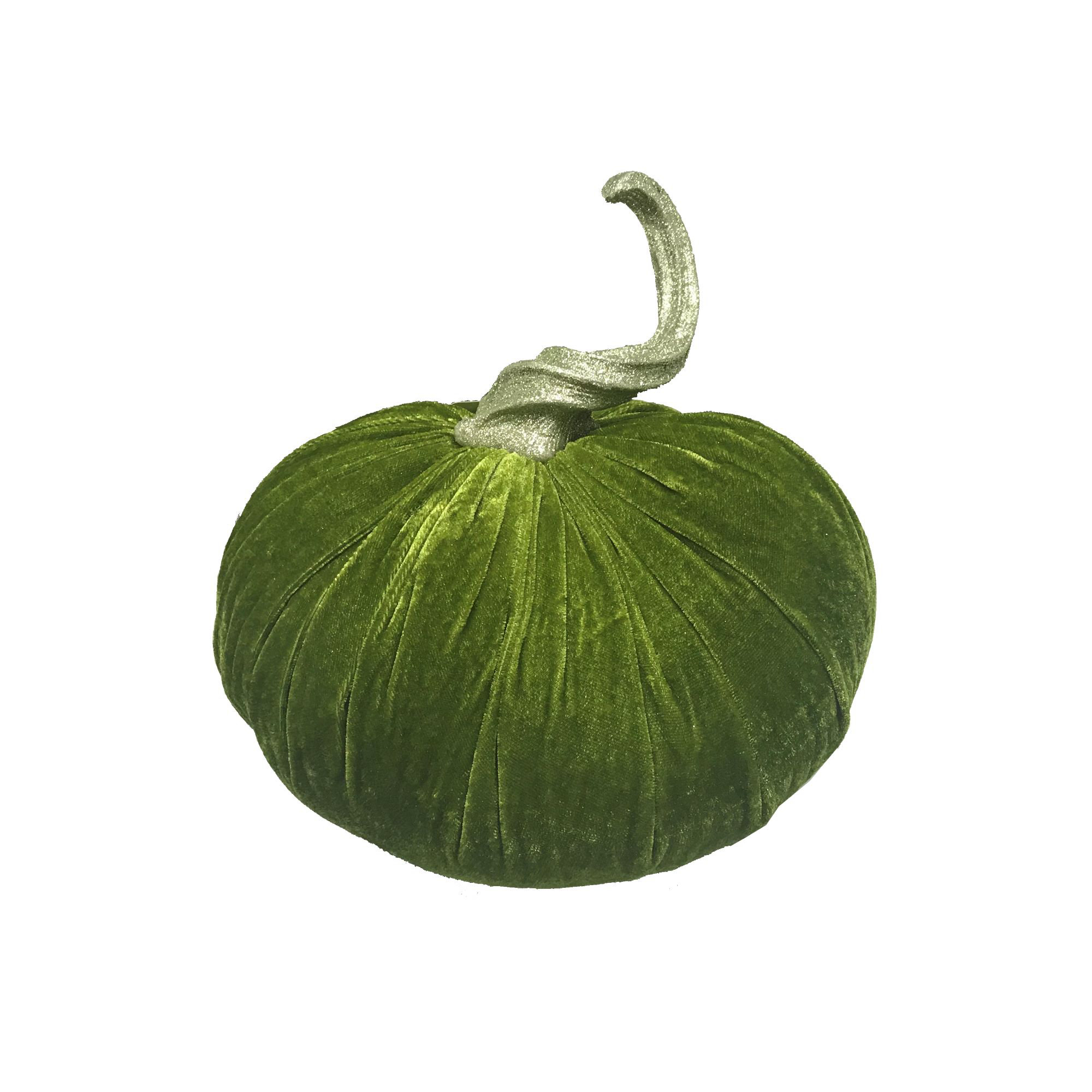 Velvet Pumpkin Decorative Accent