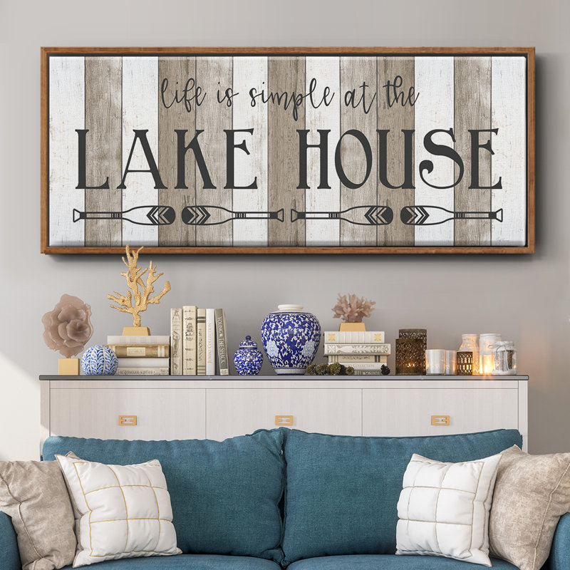Simple at the Lake House - Toile encadrée