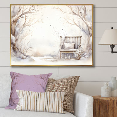 Cozy Winter Cottage Retreat IV - Art mural de ferme