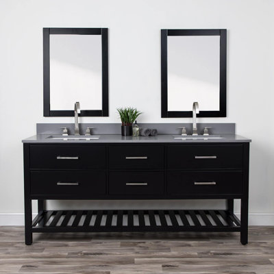 Ensemble de meuble-lavabo double 72 "