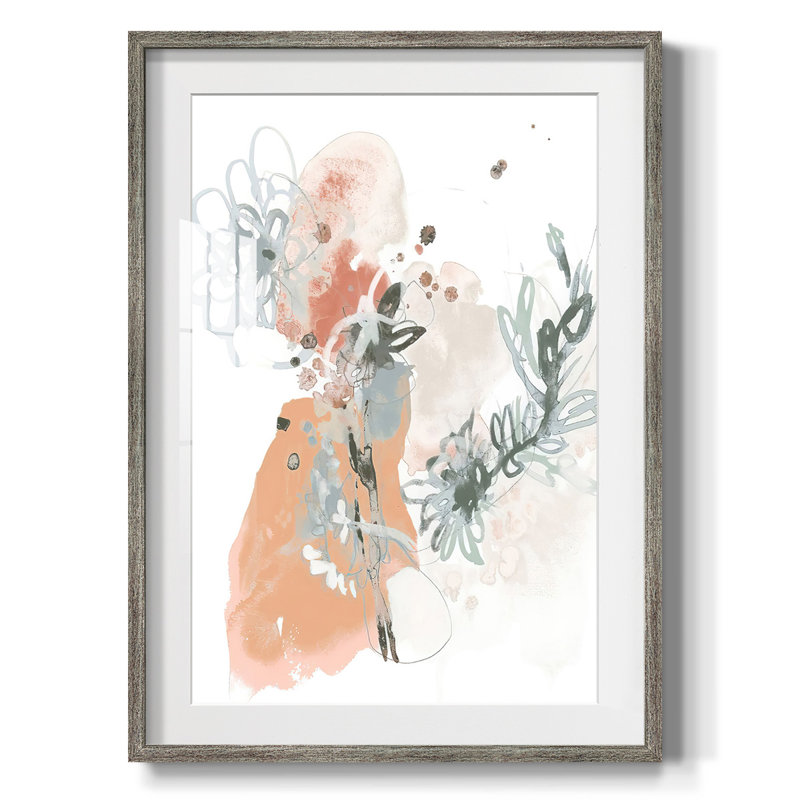 Petal Drift I - impression encadrée, H 28,5 po x l 20,5 po