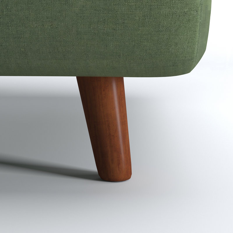 Clarissa Upholstered Accent Chair, Olive Green Polyester Blend