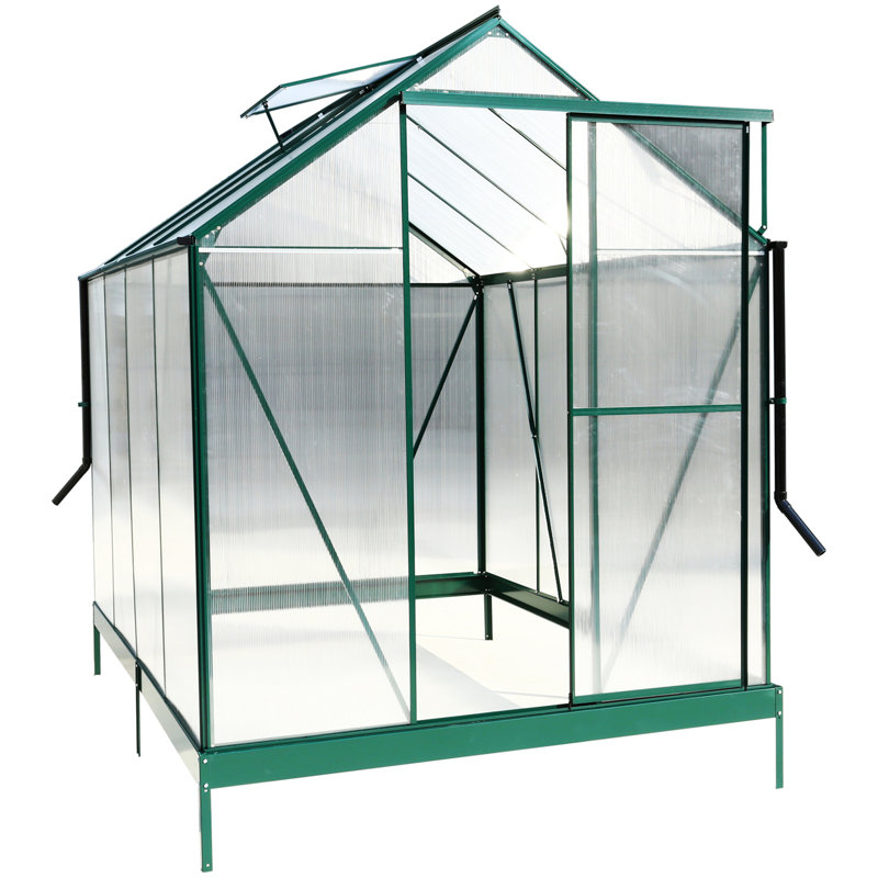 Polycarbonate Greenhouse, Green, 99.2"