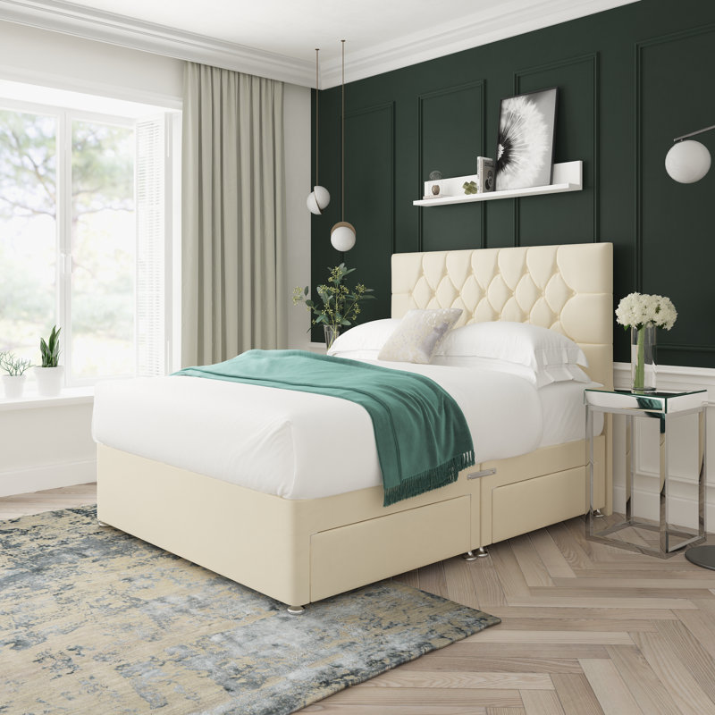 Upholstered Bed, Cream, Super King (6')