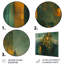 Art mural vert vert et jaune de la Forteresse majestueuse I-1832528911-1832528910