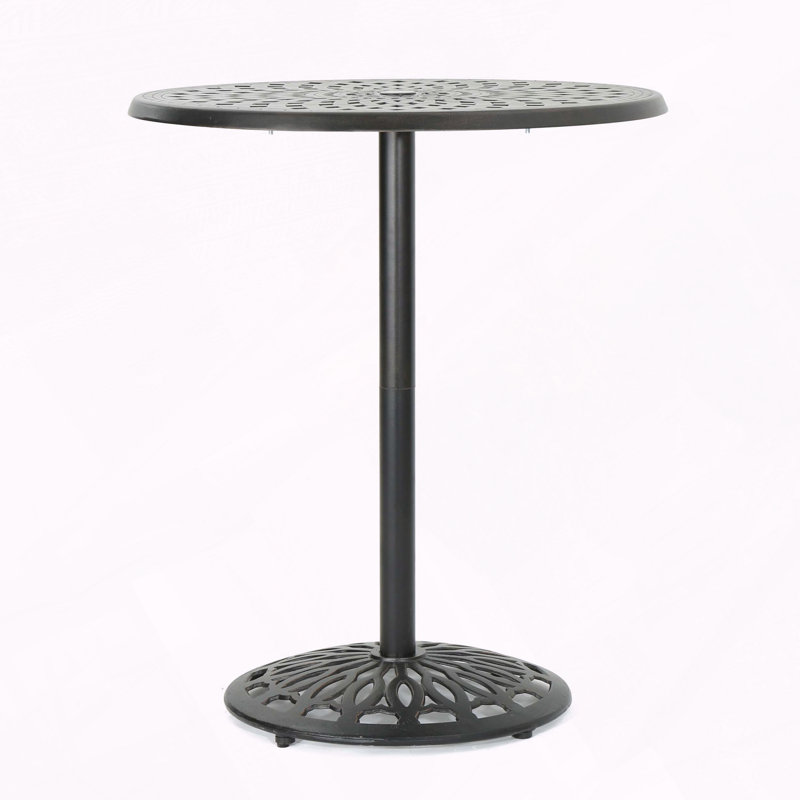 Table de bar ronde en fonte d'aluminium avec outils