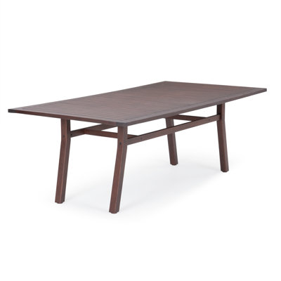 Minhaj Rectangular 8 - Person 90" Long Dining Set With Sunbrella Cushion Covers