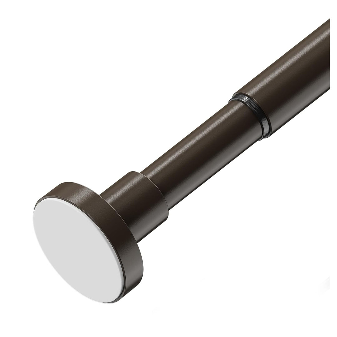 48cm Straight Shower Curtain Pole & Hook Set