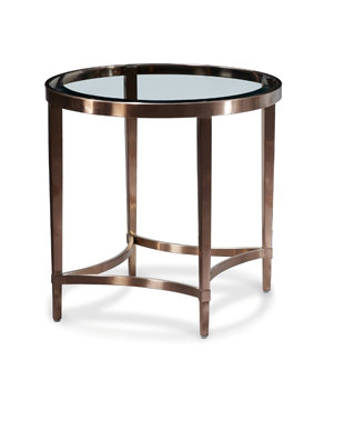 Columbia Glass Top End Table