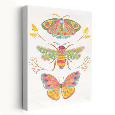 Bright Fly VIII, animal contemporain bleu, abeille florale