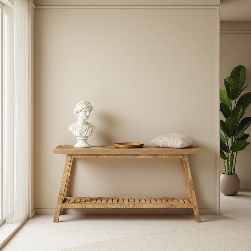 2-Tier Entryway Table,Sofa Table, Light Brown