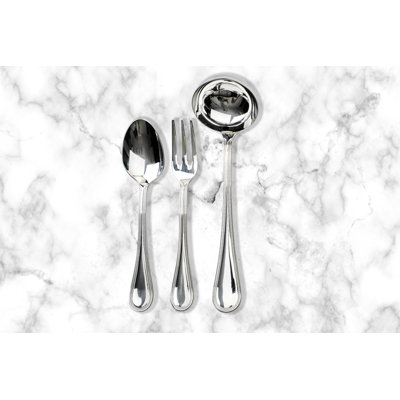 Perla 3 Piece Stainless Steel Hostess Set