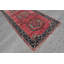 Tapis rose, tapis géométriques, tapis de couloir 4,7 x 12,2 pi, tapis turc, tapis rétro rose