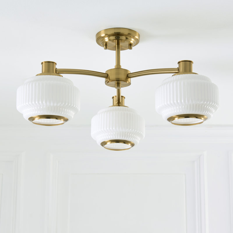 Eleta Glass Semi Flush Mount