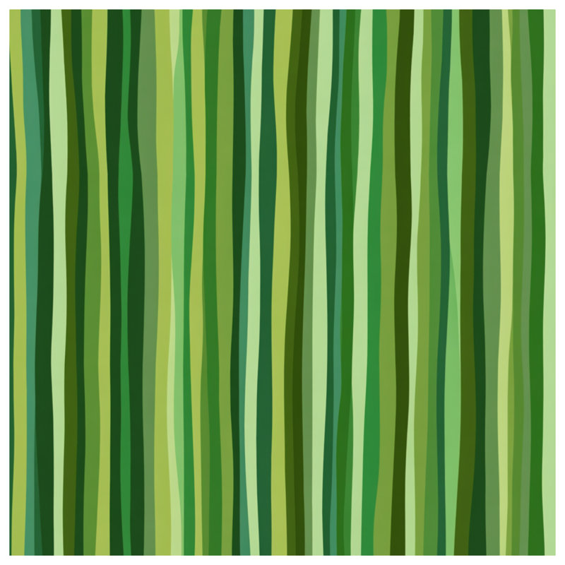 Coussin Green Stripes, 14 X 14 pouces