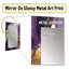 Purple and Gold Liquid Magic II - Modern Rectangular Wall Mirror-818969603
