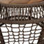 Table d'appoint ronde en bois d'acacia avec structure en corde tissée grise, plateau en teck, capacité de 150 lb, aucun assemblage requis, table d'appoint résistante aux intempéries pour le salon de patio-358716256