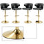 Ensemble de 4 tabourets de bar pivotants réglables en hauteur Classic-130042099-130042105