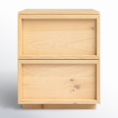 Hudson 2-Drawer 17.7" Nightstand