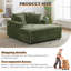 Fauteuil de lecture 60 po rembourré avec coussins décoratifs-512621821