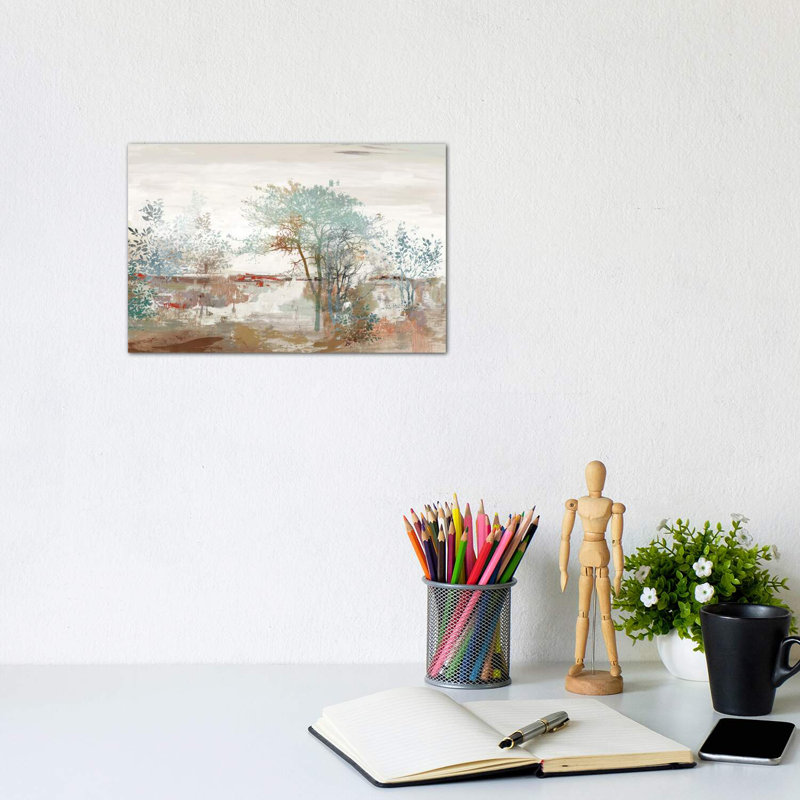 " Autumn Silence " by Allison Pearce Painting Print, Wrapped Canvas, 8" H x 12" W x 0.75" D