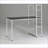 Desks 47-Inch Modern Reversible Workstation Bookshelf | Brown+White | MDF+Metal-1999568088-1999568084