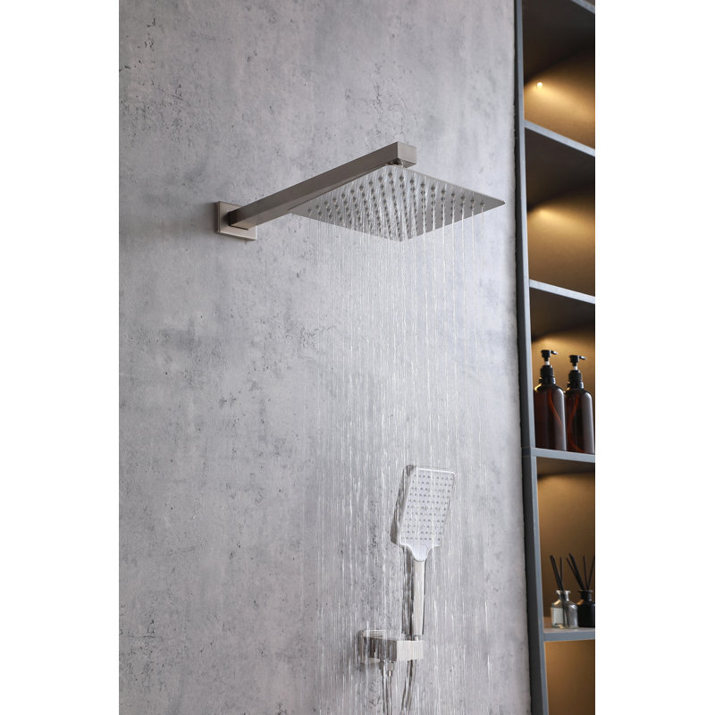 Petar Pressure-Balanced All-In-One Kit with Rough in-Valve, Brushed Nickel