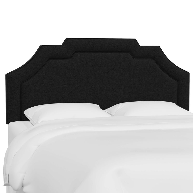 Tête de lit tapissier Jaoquim, Très grand californien, Classic Linen Black
