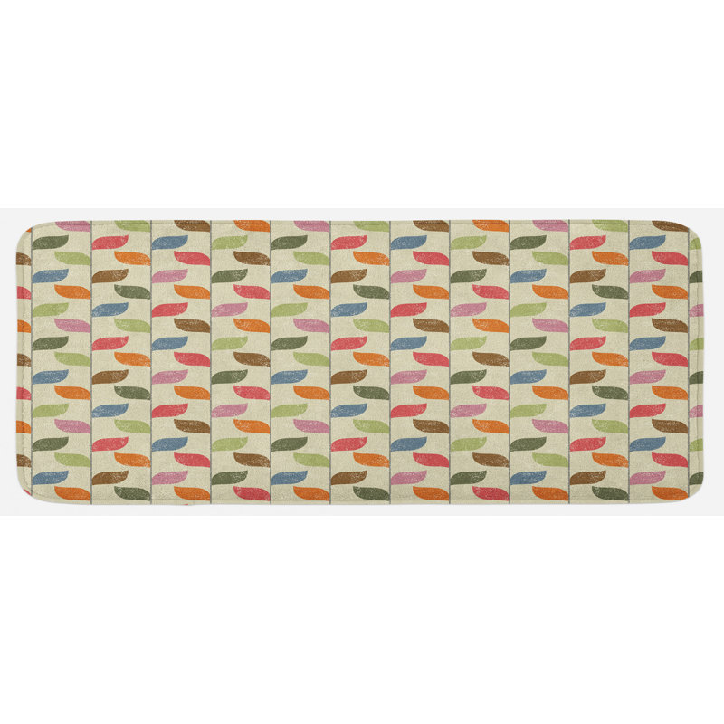 Tapis de cuisine à feuilles