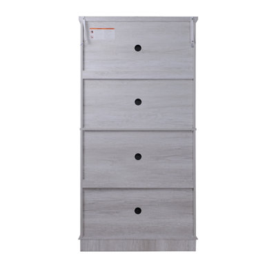 Armoire de rangement 67,4 po H 4 Doors Mirror