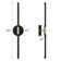 Battery Operated Wall Sconces with Remote Control, 24'' LED Flush Mounted Sconces