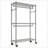 Heavy Duty Rolling Garment Rack with 3 Adjustable Shelves, 2 Rods, and Side Hooks for Versatile Storage and Mobility-128979005