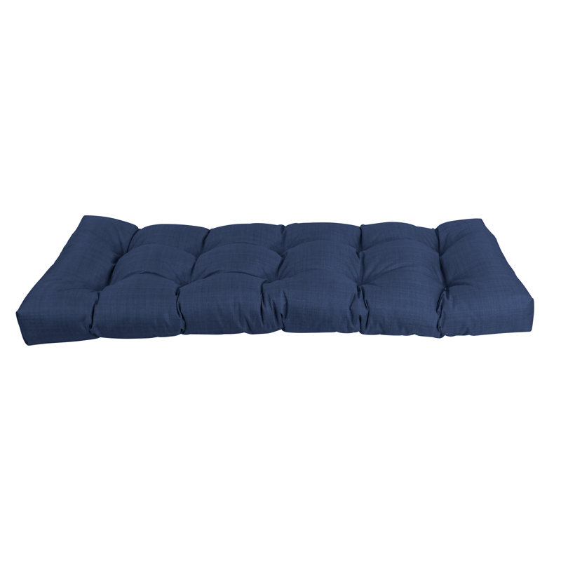 Outdoor 5'' Bench Seat Cushion, Azul, 51" W x 19" D