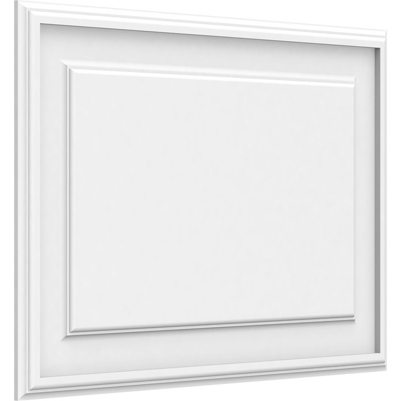 Panneau mural surélevé en PVC blanc Legacy, H 18 po x l 26 po x P 0,63 po