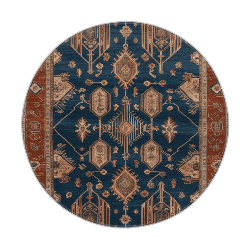 Tapis intérieur et extérieur ArtDeco, Rond 5 pi