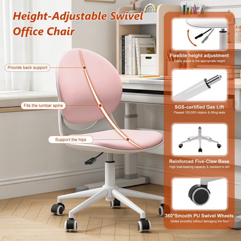 Office Chair, Pink