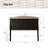 Boatwright Farmhouse 79.5"W Rattan Panel Headboard with Solid Wood Legs-673311196