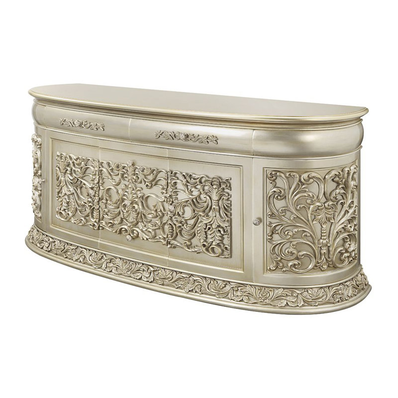 Rutger 5-Drawer Dresser in Antique Gold