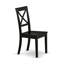 Ensemble de table de salle à manger 5 pièces moderne comprenant une table rectangulaire en bois et 4 chaises de salle à manger, 36 po x 60 po, noir-2111599516-2014762490