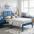 Allyannah Bustillo Modern Twin Platform Bed with Headboard-1293175412
