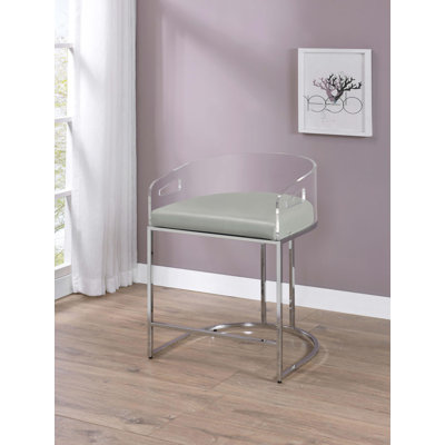 Clear Acrylic Chair Chrome (Set of 2)