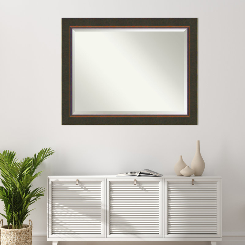 Bourgault Wood Flat Wall Mirror, 36.5" x 46.5"